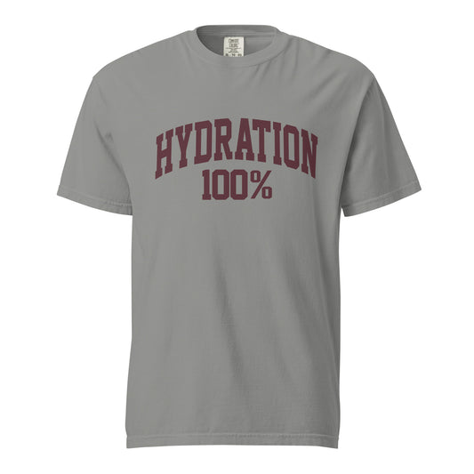 Hydration 100% T-Shirt Sourdough Baker Gifts Unisex Garment-Dyed Heavyweight T-Shirt, Sourdough Tshirt, Baker Gifts, Bread