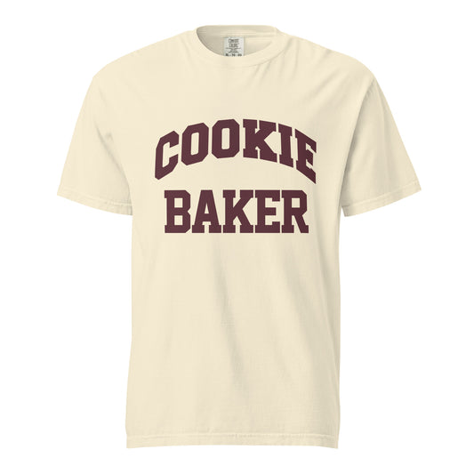 Cookie Baker T-Shirt Sourdough Baker Gifts Unisex Garment-Dyed Heavyweight T-Shirt, Sourdough Tshirt, Baker Gifts, Bread