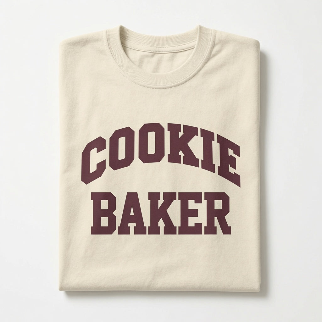 Cookie Baker T-Shirt Sourdough Baker Gifts Unisex Garment-Dyed Heavyweight T-Shirt, Sourdough Tshirt, Baker Gifts, Bread