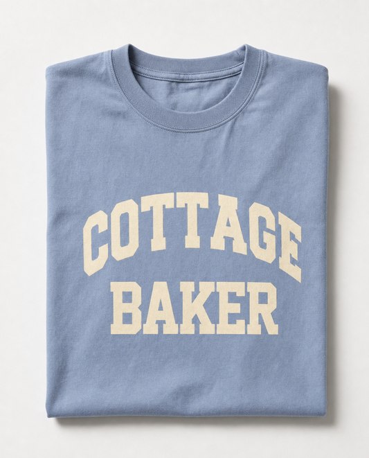 Cottage Baker T-Shirt Sourdough Baker Gifts Unisex Garment-Dyed Heavyweight T-Shirt, Sourdough Tshirt, Baker Gifts, Bread