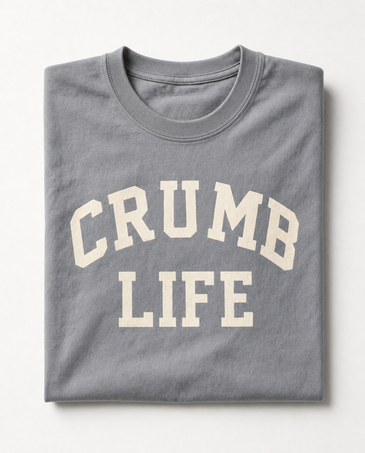 Crumb Life T-Shirt Sourdough Baker Gifts Unisex Garment-Dyed Heavyweight T-Shirt, Sourdough Tshirt, Baker Gifts, Bread