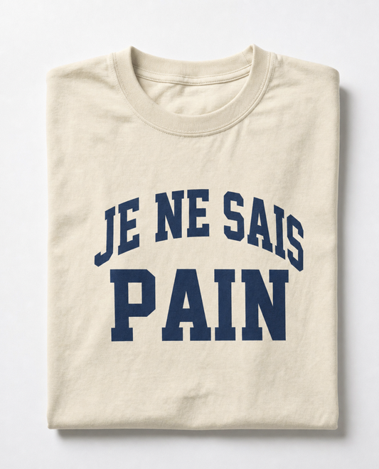 Je Ne Sais Pain T-Shirt Sourdough Baker Gifts Unisex Garment-Dyed Heavyweight T-Shirt, Sourdough Tshirt, Baker Gifts, Bread