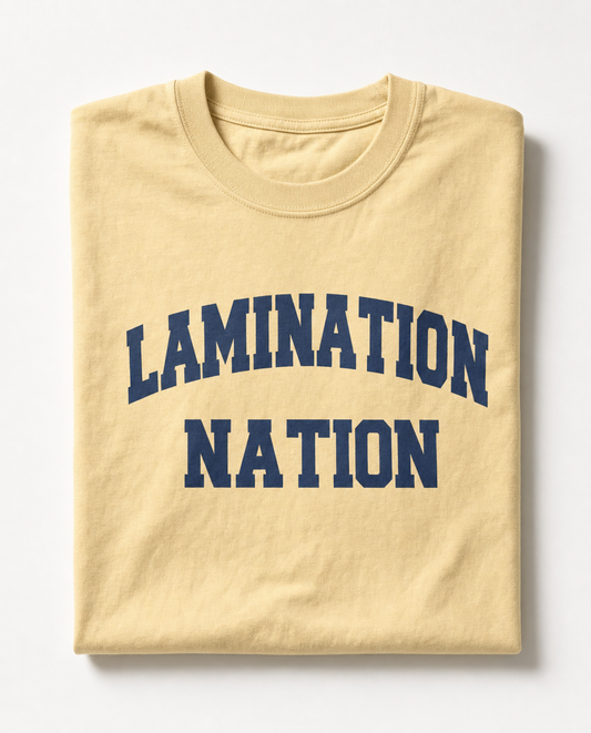 Lamination Nation T-Shirt Sourdough Baker Gifts Unisex Garment-Dyed Heavyweight T-Shirt, Sourdough Tshirt, Baker Gifts, Bread